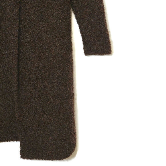 J. McLaughlin Alpaca Wool Blend Boucle Brown Duster Cardigan Sweater Size XS - Picture 5 of 13